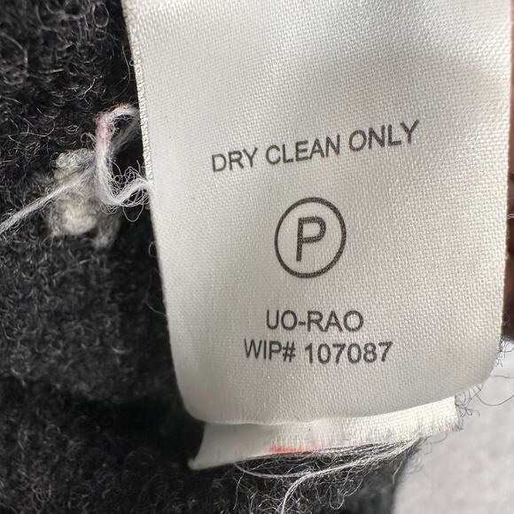 Woolrich Wool Sweater Jacket WMNS XL Onyx Heather Colorblock Hooded Zip Dotted - Picture 12 of 12